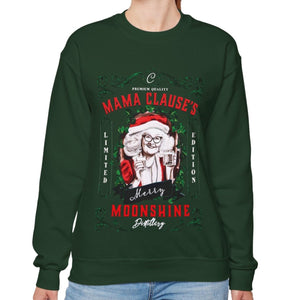 Mrs. Clause's Moonshine Funny Christmas Sweatshirt