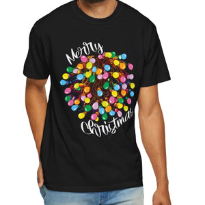 Comfort Colors® Tangled Lights Merry Christmas Funny T-Shirt