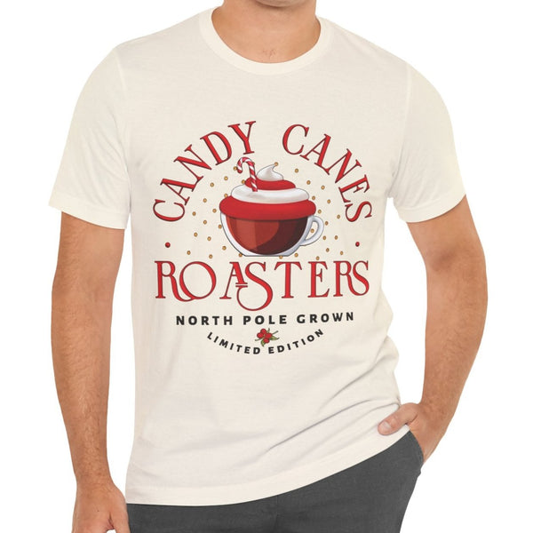 Candy Canes Roasters Christmas Coffee T-Shirt