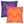 Vibrant Orange & Purple Reversible Faux Suede Pillow Cover