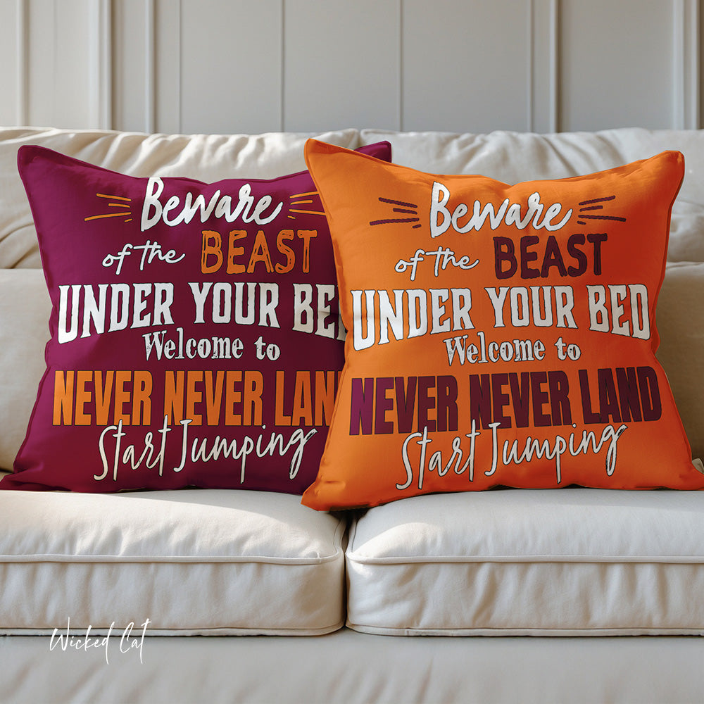 Virginia Tech Football Reversible Indoor Outdoor Couch Pillow