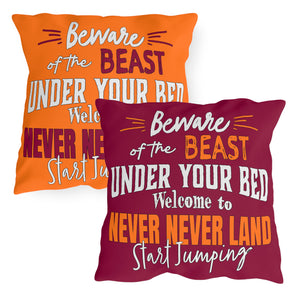Virginia Tech Football Reversible Indoor Outdoor Pillow