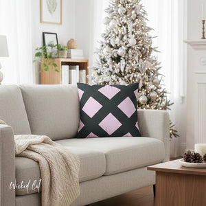 Reversible Lavender & Dark Grey Soft Pillow Cover