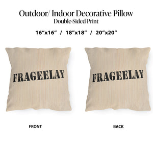 throw pillow with 'Frageelay - A Christmas Story Funny Holiday' design