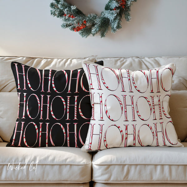 Reversible Holiday Pillow Outdoor Throw Pillow