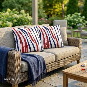 throw pillow with 'July 4th Patriotic' design