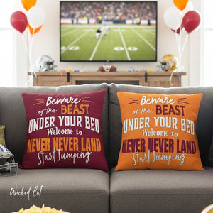 Virginia Tech Football Reversible Indoor Outdoor Pillow