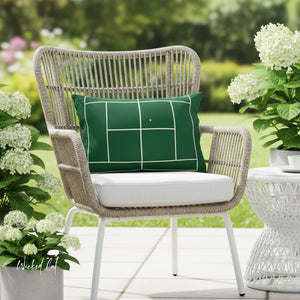 Tennis Outdoor Indoor Patio Throw Pillow