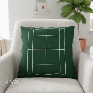 Tennis Outdoor Indoor Patio Throw Pillow
