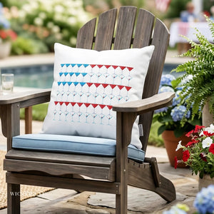 Garden flag with 'Martini American Patriotic Outdoor Indoor' design