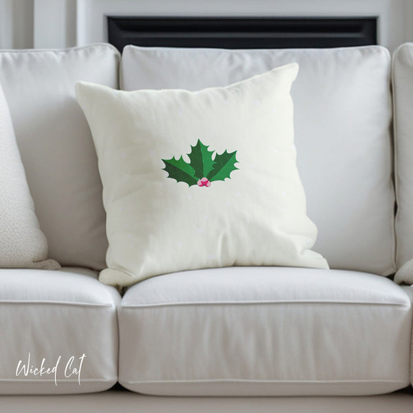 Christmas Throw Pillow Pastel Ivy Design Outdoor Decor