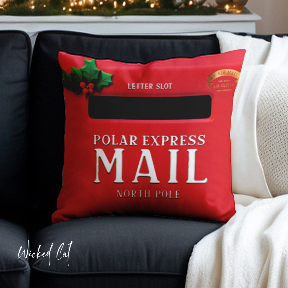 Santa Mailbox Cute Christmas Pillow Cover