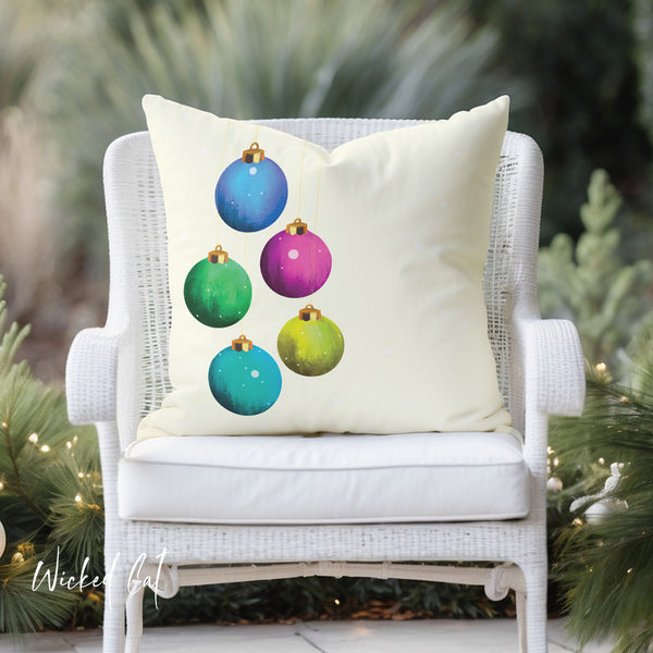 Indoor Outdoor Throw Pillow Christmas Decor