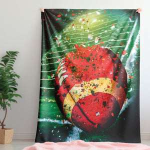 Football Game Day Plush Sherpa Throw Blanket