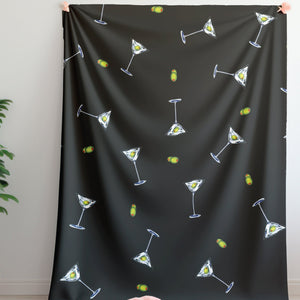 Dirty Martini Plush Soft Sherpa Throw Blanket