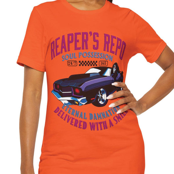 Grim Reaper's Repo Funny Halloween T-Shirt