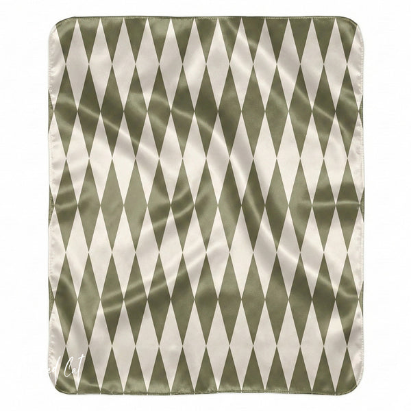 Green & Ivory Home Gift Plush Sherpa Blanket