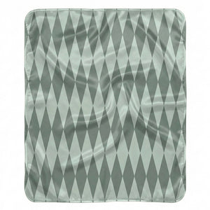 Blue Green Home Gift Plush Sherpa Blanket