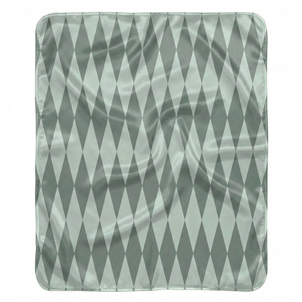 Blue Green Home Gift Plush Sherpa Blanket