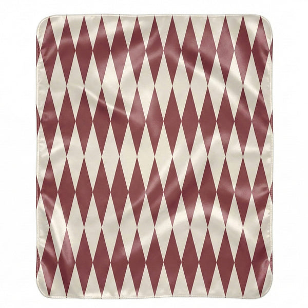 Red & Cream Home Gift Plush Sherpa Throw Blanket