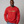 Man wearing a red sweatshirt with 'ew, people' embroidered on the front.