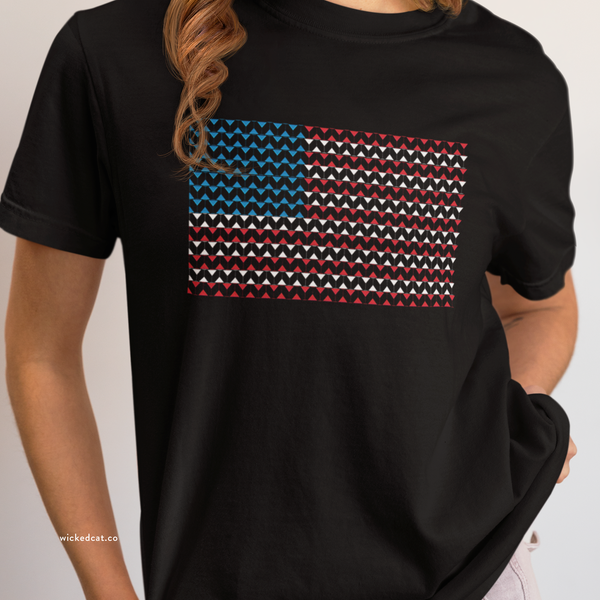 Comfort Colors© Martini Style American Flag Patriotic T-Shirt