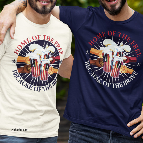 America Home of the Free July 4th Party T-Shirt
