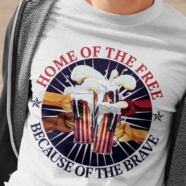 America Home of the Free July 4th Party T-Shirt