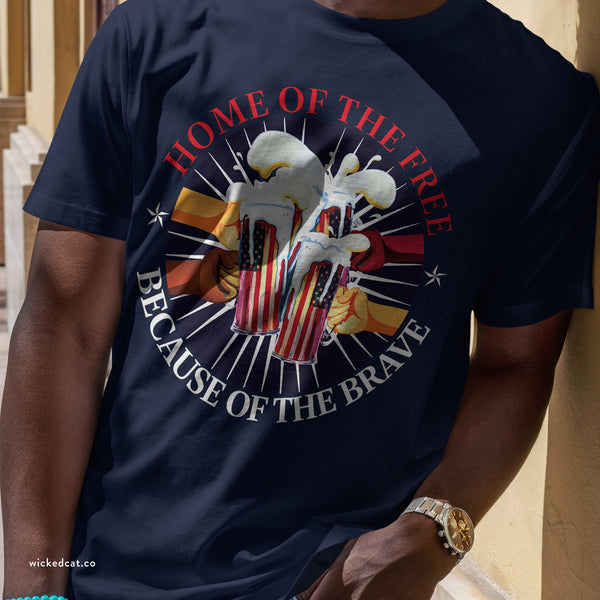 America Home of the Free July 4th Party T-Shirt