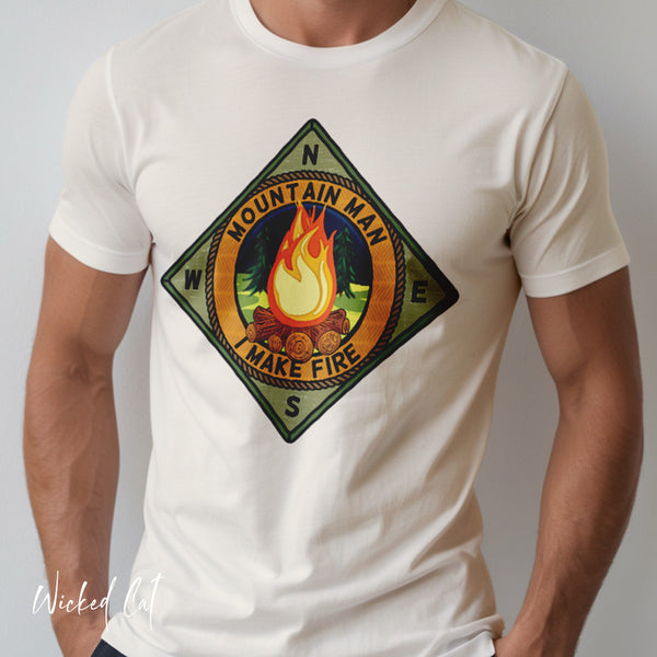 Comfort Colors Mountain Man Camping Tee