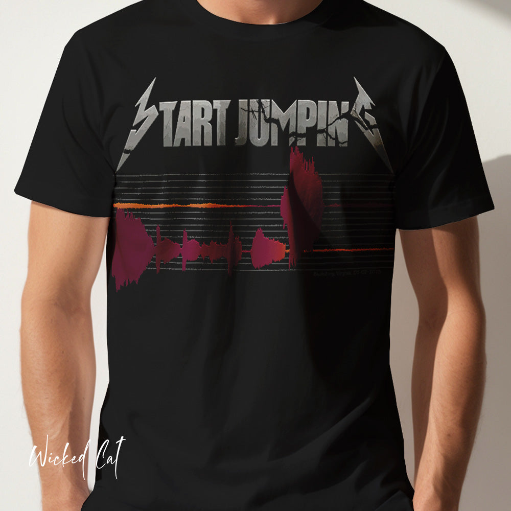 Virginia Tech Metallica Seismograph Chart T-Shirt