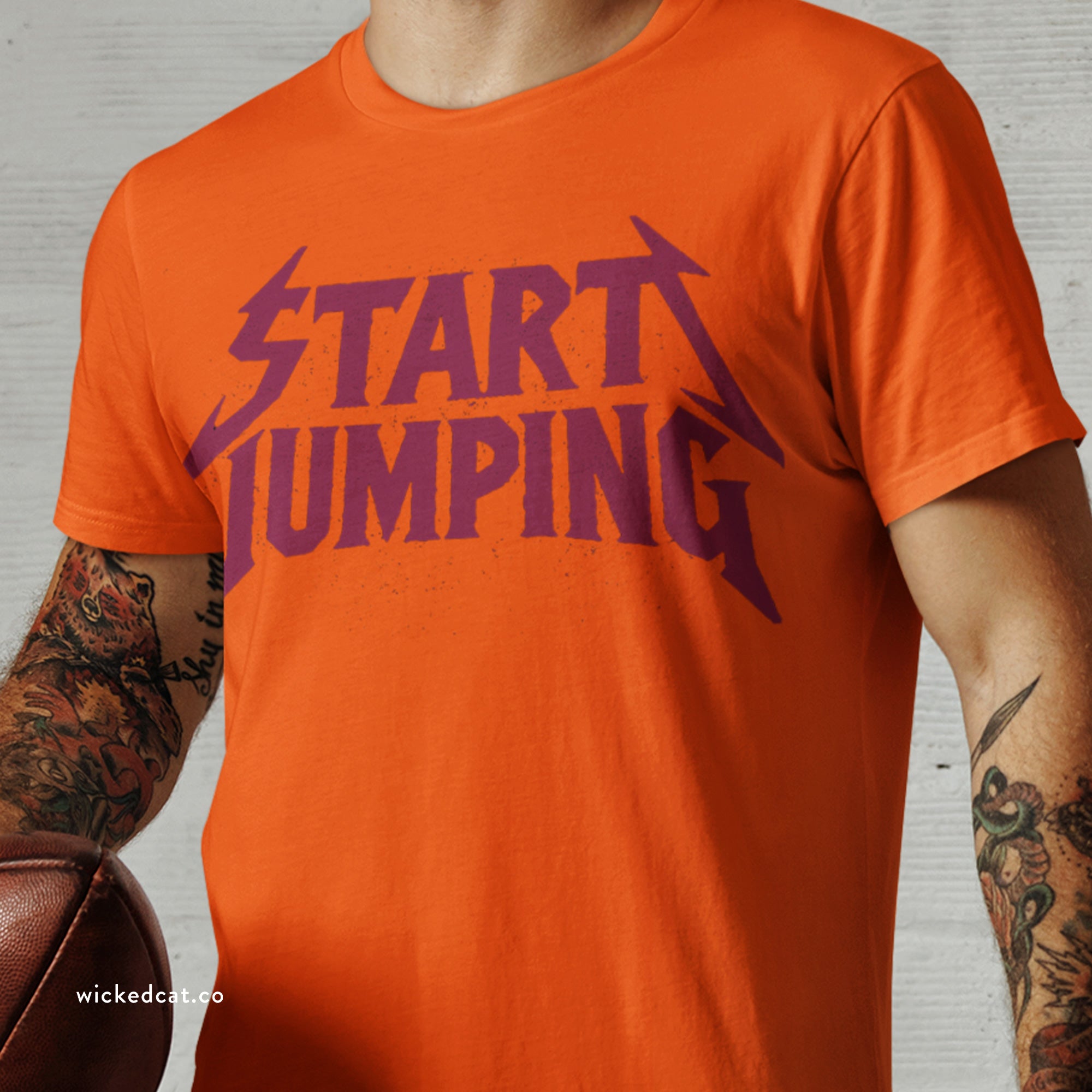 Virginia Tech Football Start Jumping Grunge Style T-Shirt