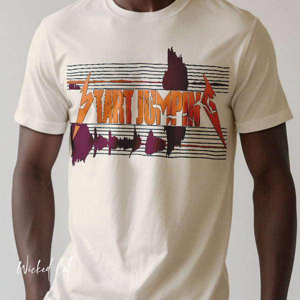 Virginia Tech Metallica Seismograph Chart Start Jumping T-Shirt