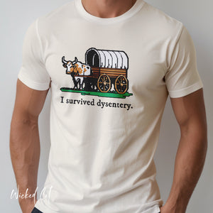 Oregon Trail Dysentery 80s Game Pop Culture T-Shirt
