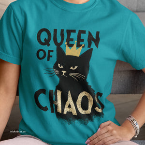 Queen of Chaos Black Cat Grunge Style Comfort Colors® T-Shirt