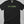 Black t-shirt with embroidered text 