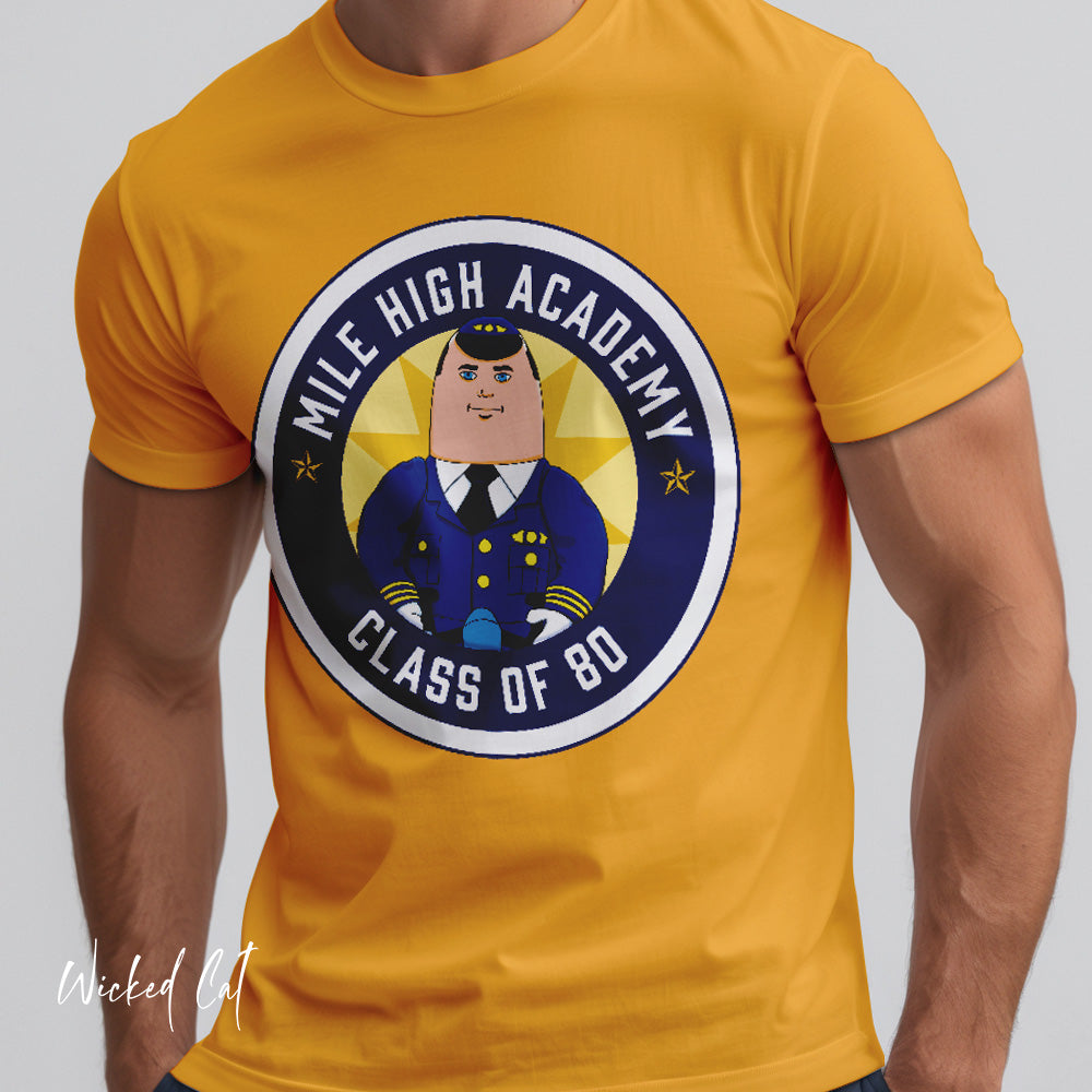 Mile High Academy Airplane Otto Parody 80s Movies Funny T-Shirt