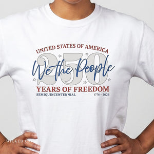 July 4th 250 Years Celebration T-Shirt Comfort Colors®