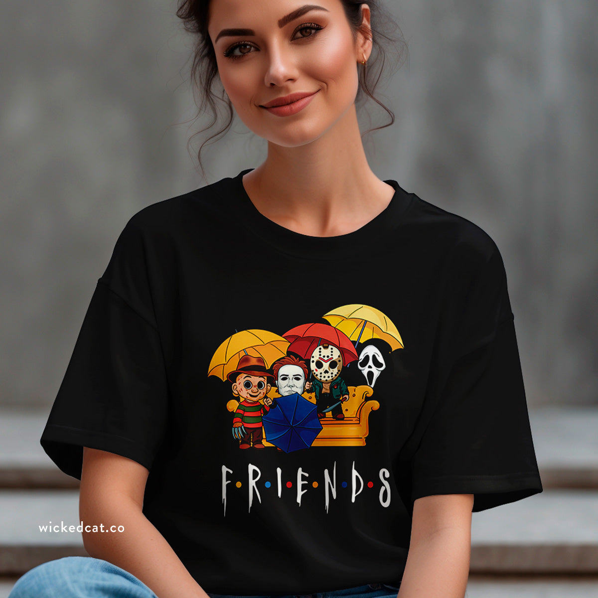 80s Horror Movie Friends Halloween T-Shirt Comfort Colors®