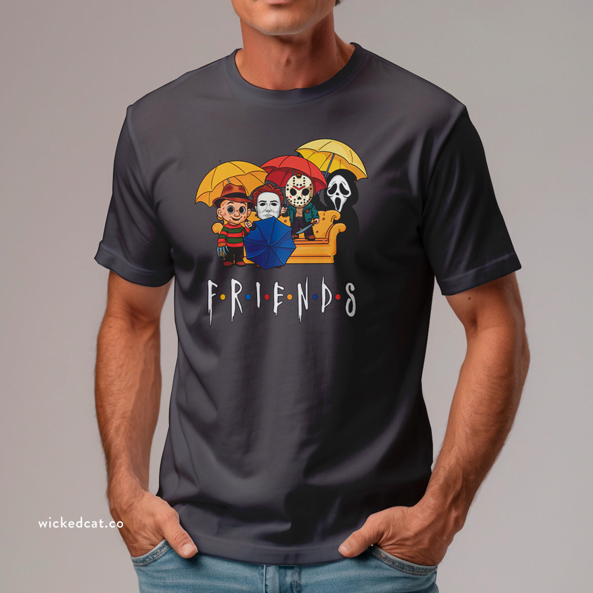 80s Horror Movie Friends Halloween T-Shirt Comfort Colors®