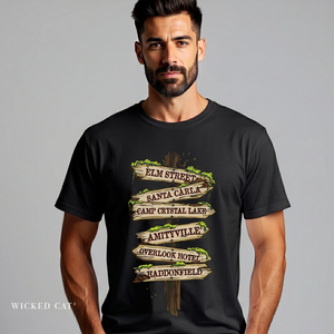 Horror Road Sign Halloween T-Shirt Comfort Colors®