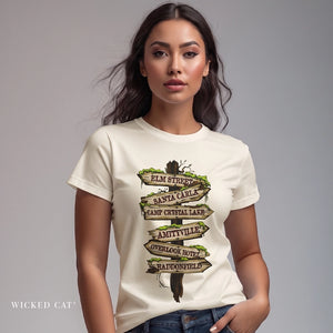 Horror Road Sign Halloween T-Shirt Comfort Colors®