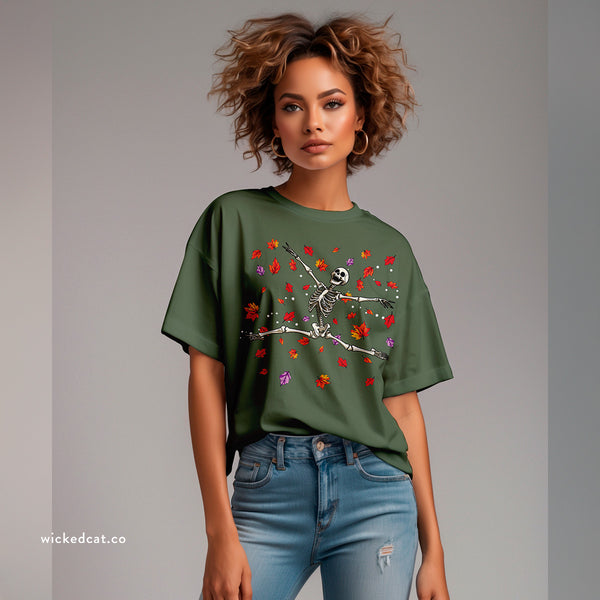 Halloween Lovers Skeleton Fall T-Shirt Comfort Colors®