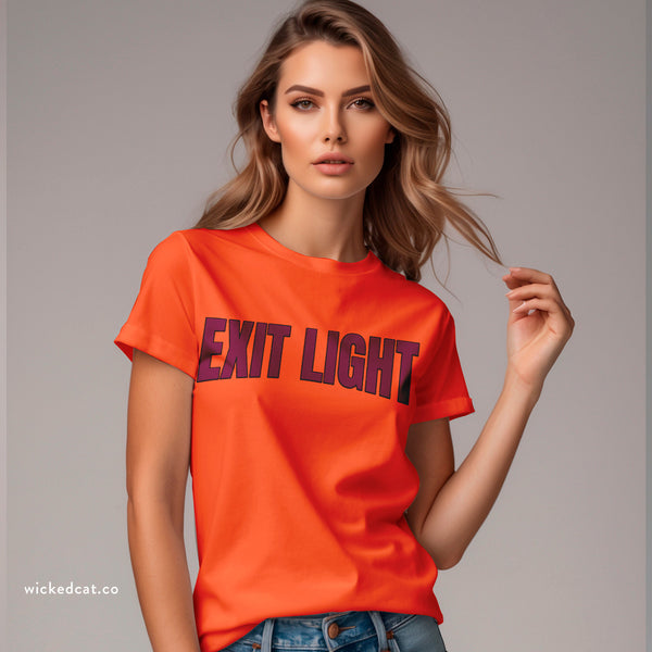 Virginia Tech Football Exit Light Lightning Strike T-Shirt