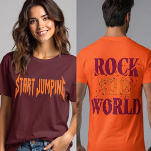 Rock the World Tech Football T-Shirt