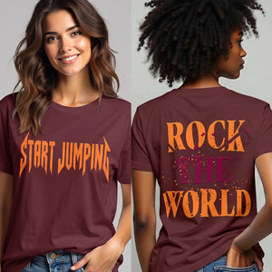 Rock the World Tech Football T-Shirt