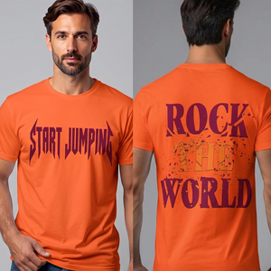 Rock the World Tech Football T-Shirt