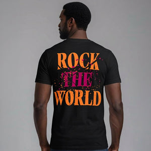 Rock the World Tech Football T-Shirt