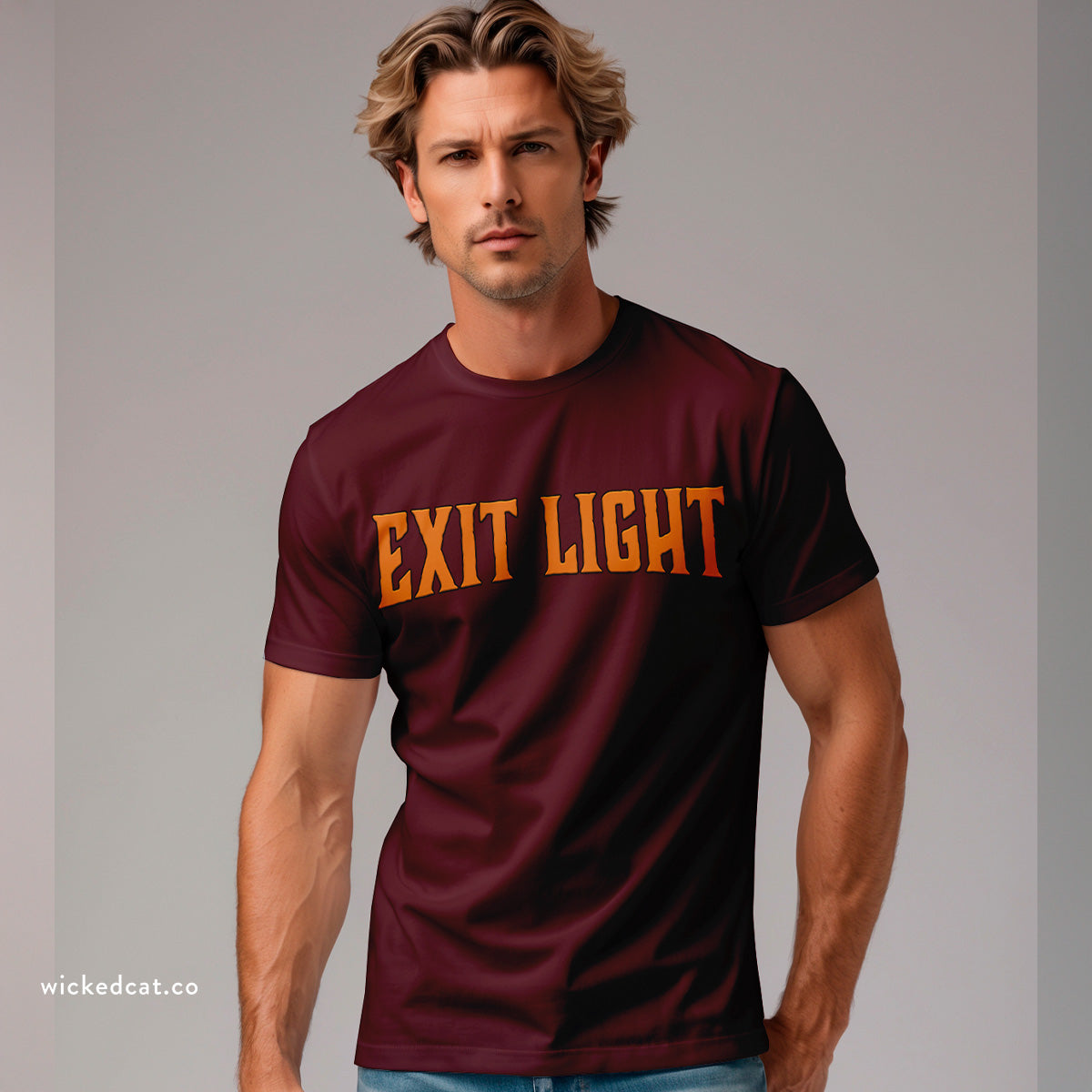 Virginia Tech Football Exit Light Sandman Skeleton T-Shirt