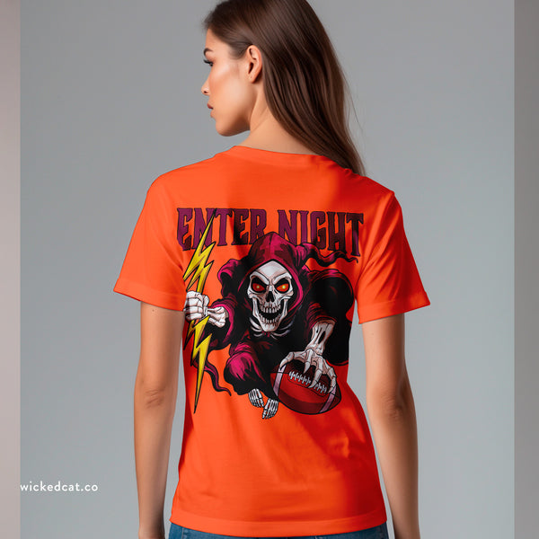 Virginia Tech Football Exit Light Sandman Skeleton T-Shirt